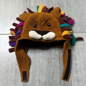 Teazer Polartec Fleece Animal Lion Hat Velcro Closure Kids Size Small